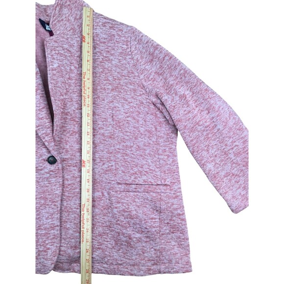 Land's End Womens Knit Performance Blazer sz 2X Maroon Fleece Liner Comfort NEW - Picture 16 of 16